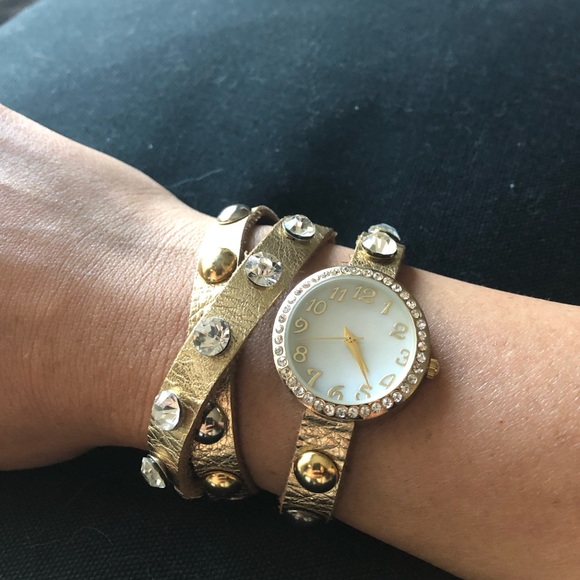Leather Watch Bracelet Wrap - Picture 1 of 3